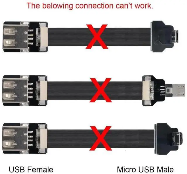 Alt view image 4 of 7 - USB 2.0 Female Flat Connector Support 480Mbps Data Transfer 5V Charging for Ribbon Cable,Raspberry Pi, GoPro,Drone, Camera, Gimbal