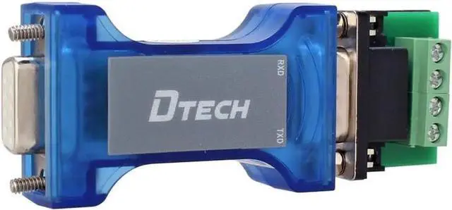 Alt view image 6 of 6 - Industrial Grade RS232 to RS485 Converter Adapter Optical Isolation Protector with TX RX LED Lights for Long Haul Serial Communication