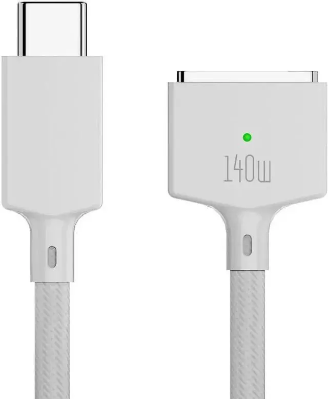 Main image of 2M USB Type C to Magsafe 3 Magnetic Charger Cord Laptop Charging Cable Converter PD 140W for MacBook Air/Pro A2442 A2485 A2681 White