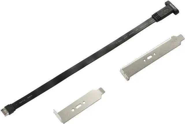 Alt view image 5 of 5 - USB 3.1 Type C Front Panel Header Extension Cable cm, USB 3.1 Type E to USB 3.1 Type C Cable,Gen 2 10 Gbps Internal Adapter Cable,with Mount Screw (26cm)