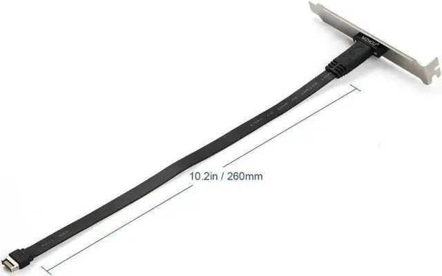 Alt view image 2 of 5 - USB 3.1 Type C Front Panel Header Extension Cable cm, USB 3.1 Type E to USB 3.1 Type C Cable,Gen 2 10 Gbps Internal Adapter Cable,with Mount Screw (26cm)