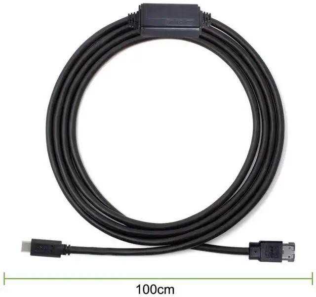 Alt view image 4 of 7 - USB C to eSATA Cable for HDD/SSD/ODD 3.28FT/1.0M (One Way Transmission The USB Port Must be Connected to The Host)