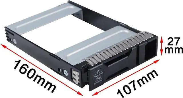 Alt view image 4 of 6 - Hard Drive Tray Caddy 3.5 Non Hot Plug SSD Caddy 652998-001 Hard Drive Bracket Compatible for H-P Proliant Gen8 Servers DL160 DL320e ML310e BL420c