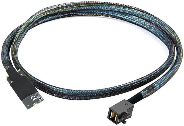 Alt view image 5 of 6 - M.2 (M-Key) to SAS SFF-8643 HD Cable,High-Speed Plug and Play Server Data Cable Compatible with RAID Controller, U.2 NVMe SSD, Storage Expansion (0.5M/19.68in)