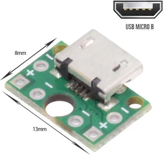Alt view image 5 of 7 - 5 Pack USB 2.0 DIY Connector,Micro USB 6Pin Female Socket Port Repair Replacement Solder Adapter