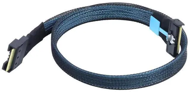 Alt view image 3 of 6 - PCIe5.0 MCIO 8i to Slimline SAS 4.0 SFF-8654 8i 74-Pin Cable \u2013 24Gbps High-Speed Server Interconnect, 85 Ohm Copper Wire (0.5m)