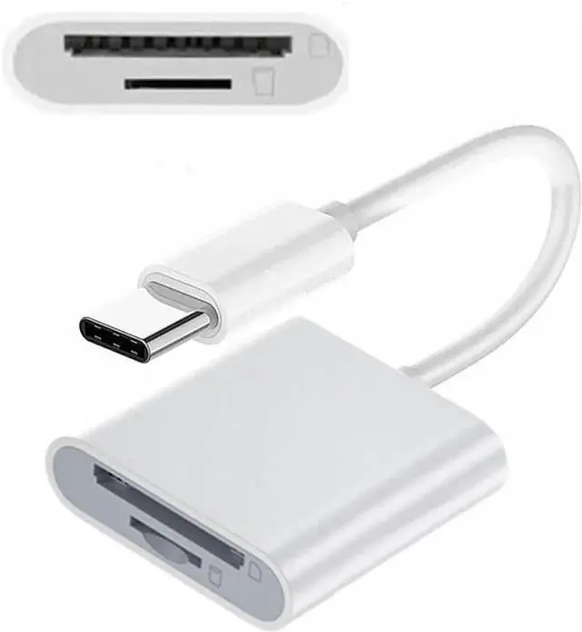 Main image of 2 in 1 USB C to TF Micro SD SDXC SDHC Card Reader Adapter 480Mbps Compatible with Laptop Tablet Phone