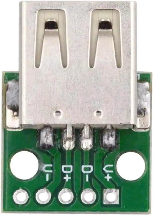 Alt view image 3 of 7 - 5 Pack USB 2.0 DIY Connector,USB 2.0 Type-A 5Pin Female Socket Port Repair Replacement Solder Adapter