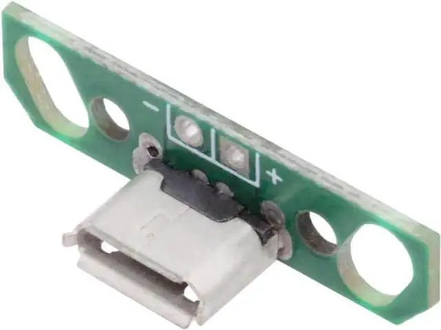 Alt view image 5 of 7 - 5 Pack USB 2.0 DIY Connector,Micro USB 2Pin Female Socket Port Repair Replacement Solder Adapter with Flange