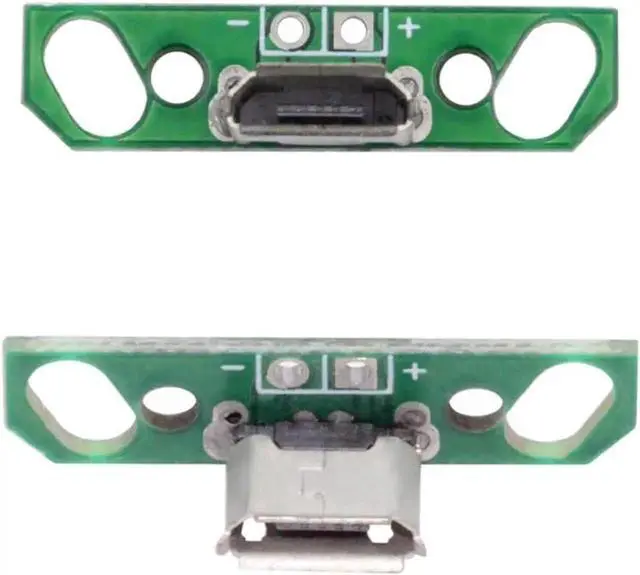 Alt view image 3 of 7 - 5 Pack USB 2.0 DIY Connector,Micro USB 2Pin Female Socket Port Repair Replacement Solder Adapter with Flange