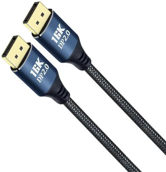 Alt view image 5 of 6 - DCHAV 16K Displayport to Displayport Cable Display Port 2.0 16K@60Hz, 8K@120Hz, 4K@240Hz 165Hz 144Hz 80Gbps HDR FreeSync G-Sync DP Cord for Computer Gaming Monitor Laptop PC TV Graphics Card,