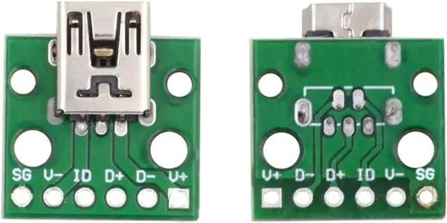Alt view image 5 of 7 - 5 Pack USB 2.0 DIY Connector,Mini USB 6Pin Female Socket Port Repair Replacement Solder Adapter