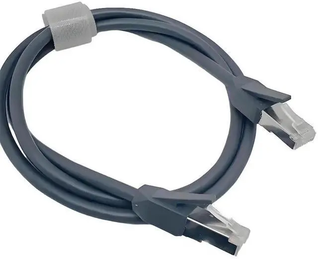 Main image of RJ45 Ethernet Patch Cable (8P8C MaleMale) 1 m, Pure Copper, 6.2 mm OD, Gray, Compatible with Starlink Standard Gen 3 & Gen 2 (with Ethernet Adapter)