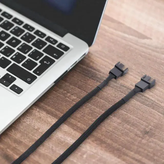 Alt view image 3 of 6 - 10PCS 4 Pin PWM Fan Extension Power Cable Connector Case Male to Female Extending Cables Compatible with 4 Pin/3 Pin Fan