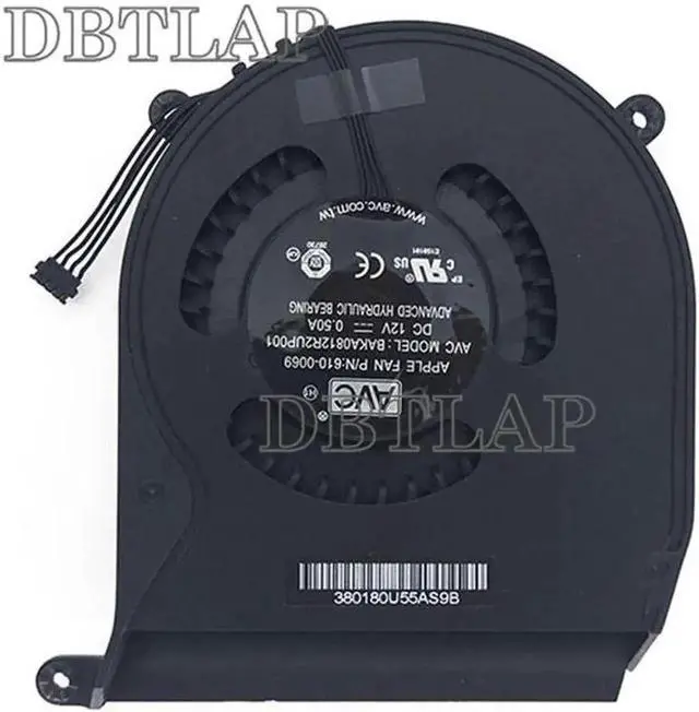 Alt view image 2 of 6 - New Fan for AVC BAKA0812R2UP001 CPU Fan for A1347 Mid 2010 2011 2012 CPU Cooling Fan 610-0069 922-9953 610-0164