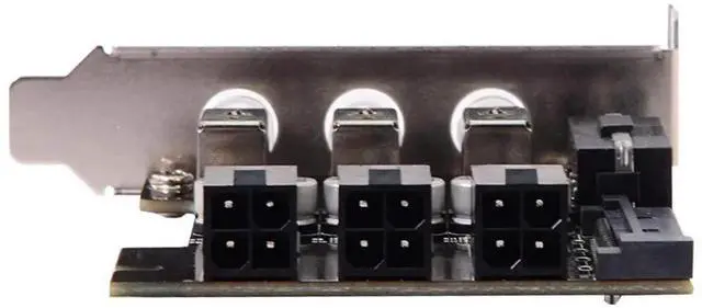 Alt view image 6 of 7 - 3 SATA HDD SSD Hard Drive Power Switch Selector Module Control System with 80mm Low Profile Bracket