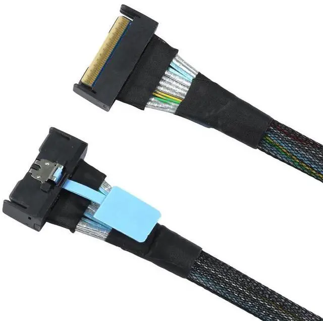 Alt view image 2 of 6 - Slimline SAS MCIO SFF-8654 8i 74P PCIe 5.0 to MCIO 8654 High-Speed Server Cable (39.37, Inches)