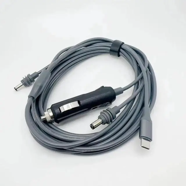 Main image of 3-in-1 Power Cable for Mini Satellite System, Compatible with Starlink Mini, for USB-C/DC/Car Power Adapter to DC Adapter, Built-in PD E-Mark-Compatible Chip, 20V/5A 100W Output (78.74, Inches)