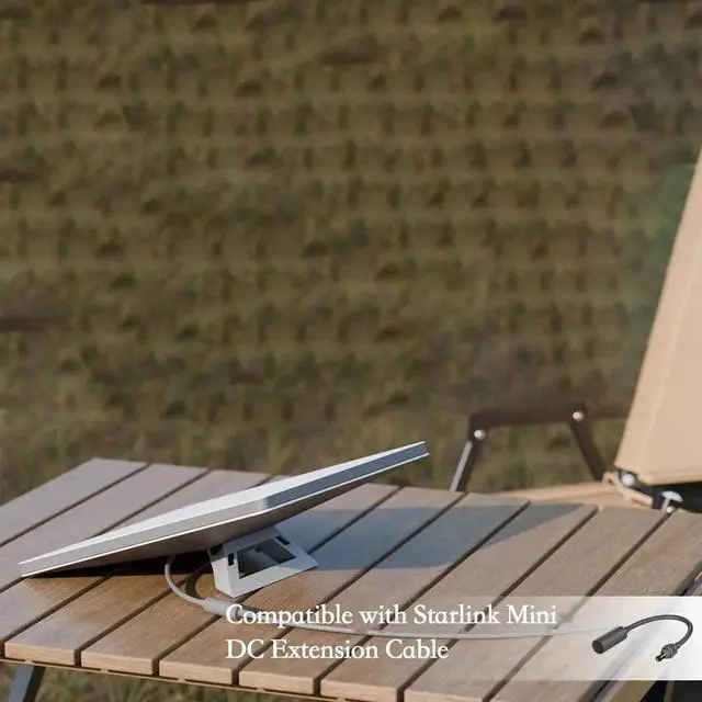 Alt view image 4 of 5 - Mini DC Male Waterproof Power Cable, Compatible with Starlink Mini, 3M/9.84ft 18AWG Pure Copper Wire, DC5521 Connector, PVC Waterproof Jacket, Stable 12V/24V Power Supply