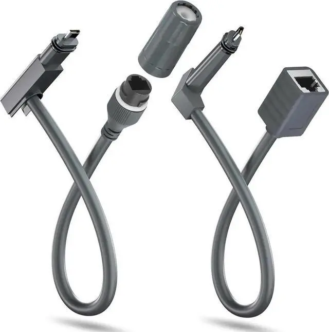 Main image of 20-Pin to RJ45 Waterproof Extension Cable Compatible with Starlink Gen2 Router Ethernet Adapter, CAT6e Network Cable Support, 0.235m/9.25in, Outdoor Dustproof Coupler