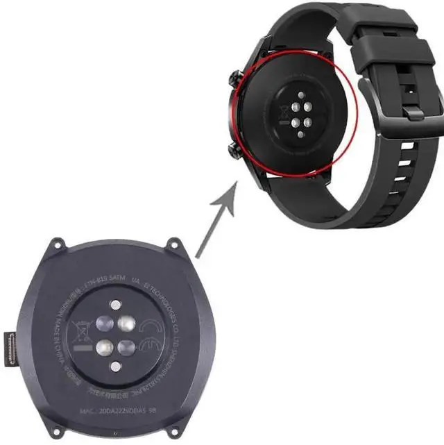 Alt view image 2 of 7 - For Huawei Watch GT 46mm FTN-B19 Original Back Cover Full Assembly With Battery