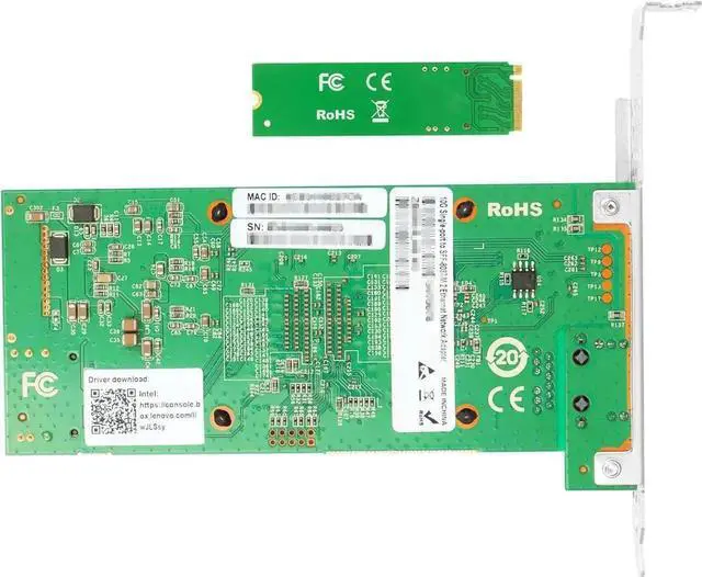 Alt view image 6 of 6 - M.2 to 10GbE RJ45 NIC, Single RJ45 Port with In-tel 82599 chip, M.2 + M Key + SFF-8087 with 35cm(13.7in) Cable, 10 Gigabit Network Card for Windows, Linux, UEFI