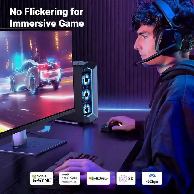 Alt view image 2 of 7 - UGREEN DisplayPort Cable 2.1 DP2.0 40Gbps Support 16K@30Hz 8K@240Hz 4K@240Hz HDR, HDCP, DSC 1.2a, Braided Display Port Cable Cord Compatible FreeSync G-Sync Video Card Monitor, 10FT