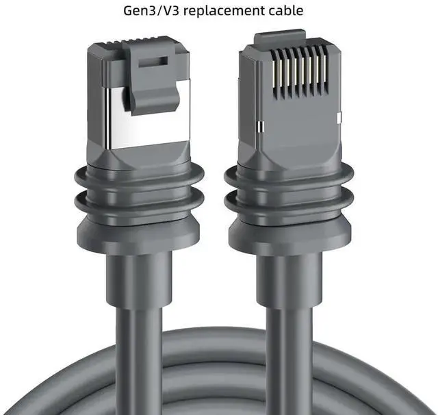 Alt view image 3 of 7 - Cable for Star Gen3 V3 Satellite System, Compatible with Link V3 Rectangular Dish, 8P8C Plug, Outdoor Pure Copper Network Patch Cable (393.7, Inches)