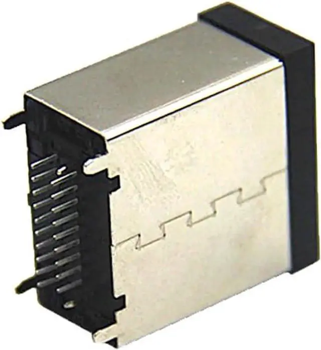 Alt view image 3 of 4 - E Type Connector 19Pin Female 180Degree Adapter Compatible with HDMI, 8K High-Definition Anti-Vibration Board Mount for Automotive and Industrial Applications