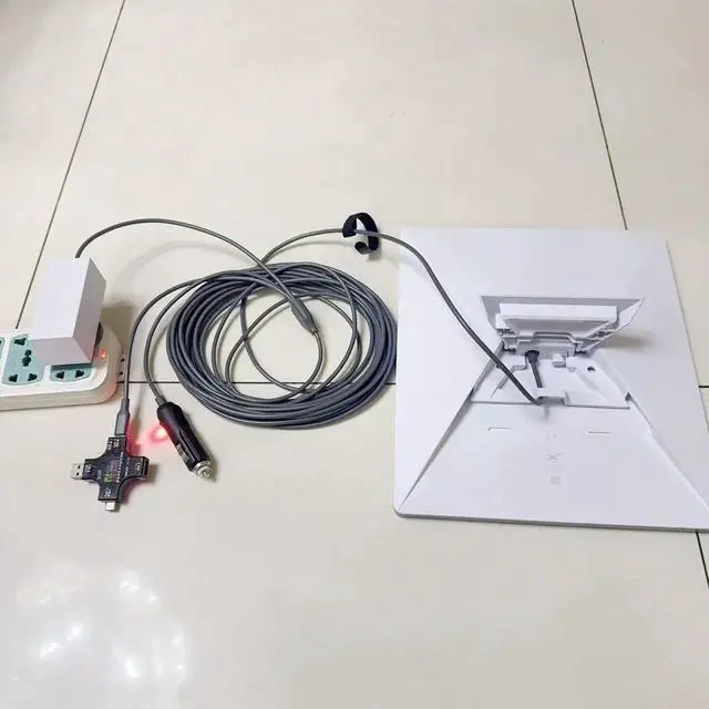 Alt view image 3 of 6 - 3-in-1 Power Cable for Mini Satellite System, Compatible with Starlink Mini, for USB-C/DC/Car Power Adapter to DC Adapter, Built-in PD E-Mark-Compatible Chip, 20V/5A 100W Output (393.7, Inches)