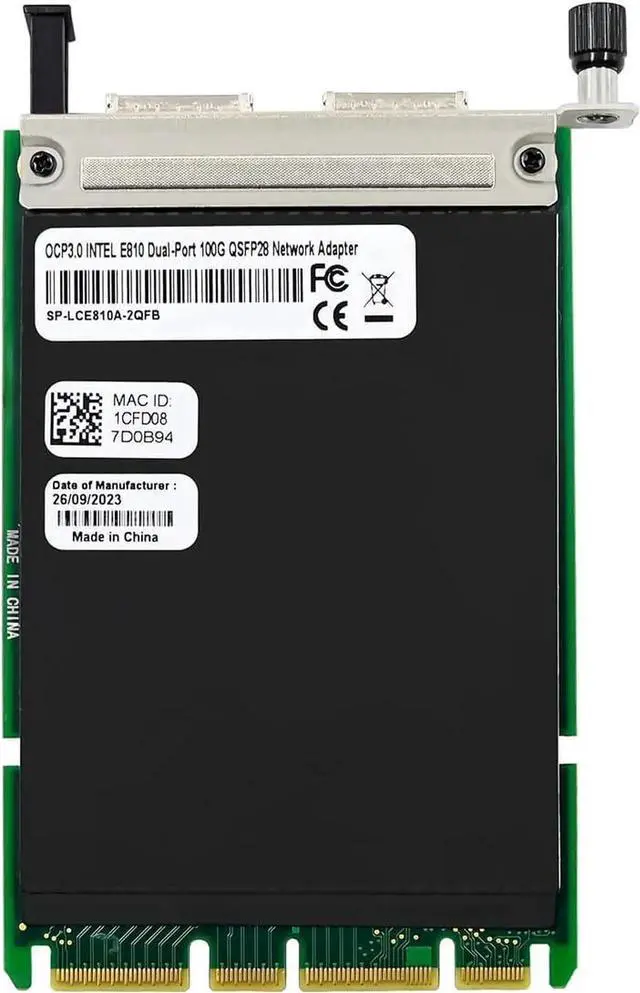 Alt view image 7 of 7 - 100Gb OCP3.0 Network Card with in-tel E810 Chip,Dual-Ports NIC PCI Express Ethernet Adapter Support Windows Server/Linux/VMware (ST7388-E810 100G)