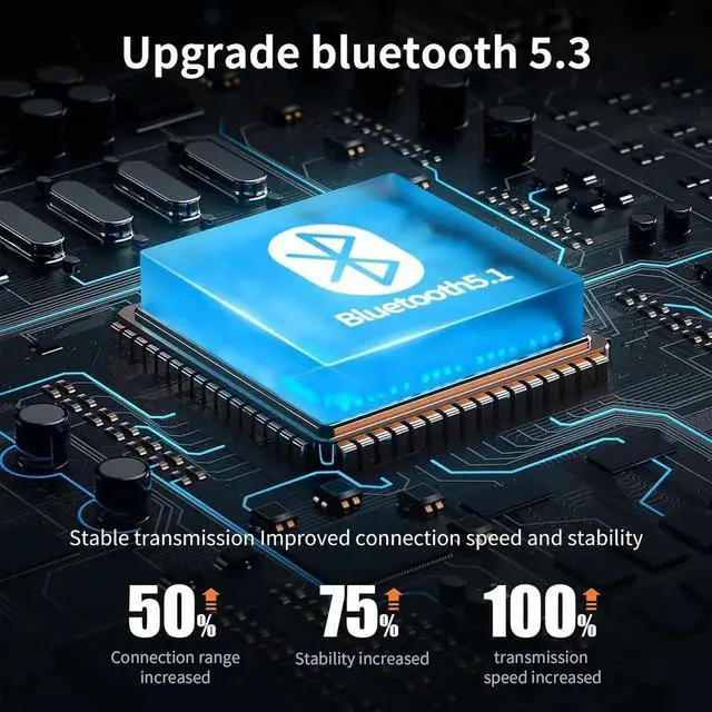 Alt view image 3 of 7 - Aux Bluetooth Adapter 5.3 with Built-in Microphone CD Quality 10M Transmission Bluetooth Receiver USB 2.0 to 3.5mm Wireless Car Kit Auxiliary Incoming Calls Hands-Free Instant Car Start Compati