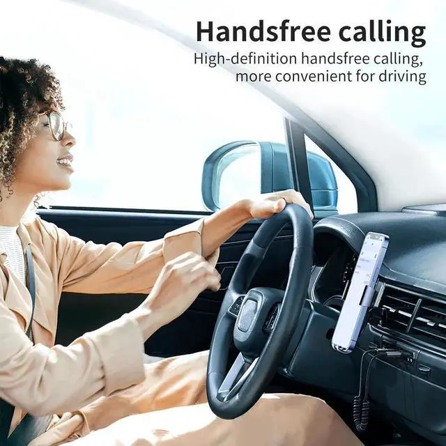 Alt view image 7 of 7 - Aux Bluetooth Adapter 5.3 with Built-in Microphone CD Quality 10M Transmission Bluetooth Receiver USB 2.0 to 3.5mm Wireless Car Kit Auxiliary Incoming Calls Hands-Free Instant Car Start Compati