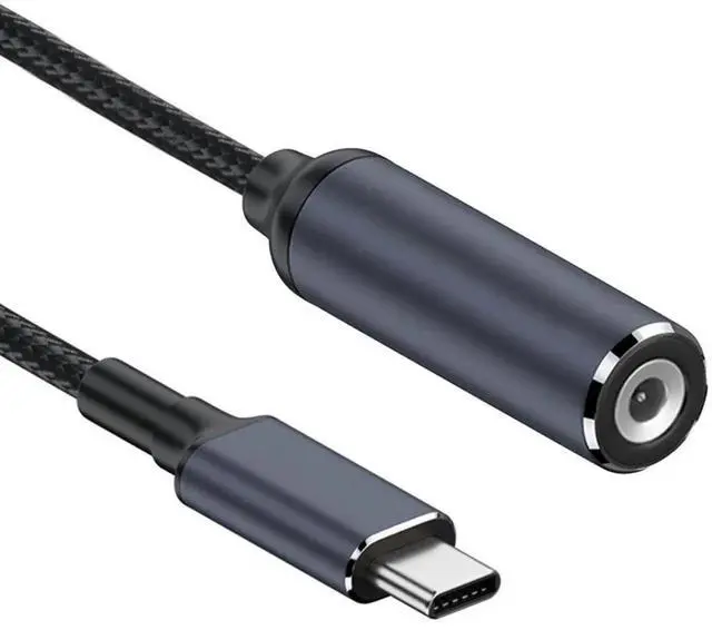 Alt view image 3 of 7 - DC Jack 4.0X1.3mm Input to USB-C Type-C Power 100W Charge Cable for Laptop Phone PD9V 5V 20V