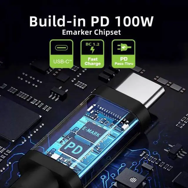 Alt view image 2 of 7 - 100W Type C USB-C Input to Rectangular Jack Output Power 20V 5A 65W PD Charge Cable for Thinkpad X1 Legion Y7000P Laptop