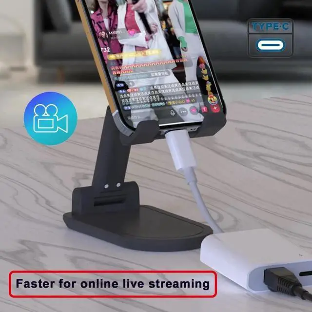 Alt view image 7 of 7 - Type C USB-C to 100Mbps Networking RJ45 with PD Power Charge Adapter Compatible with Laptop Tablet Phone