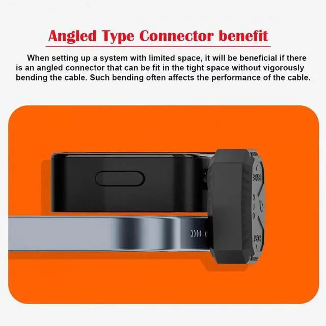 Alt view image 5 of 7 - 480Mbps USB-C Type-C Male to Male OTG Data Adapter with PD Power Opposite U Shape Back Angled for Phone MIC