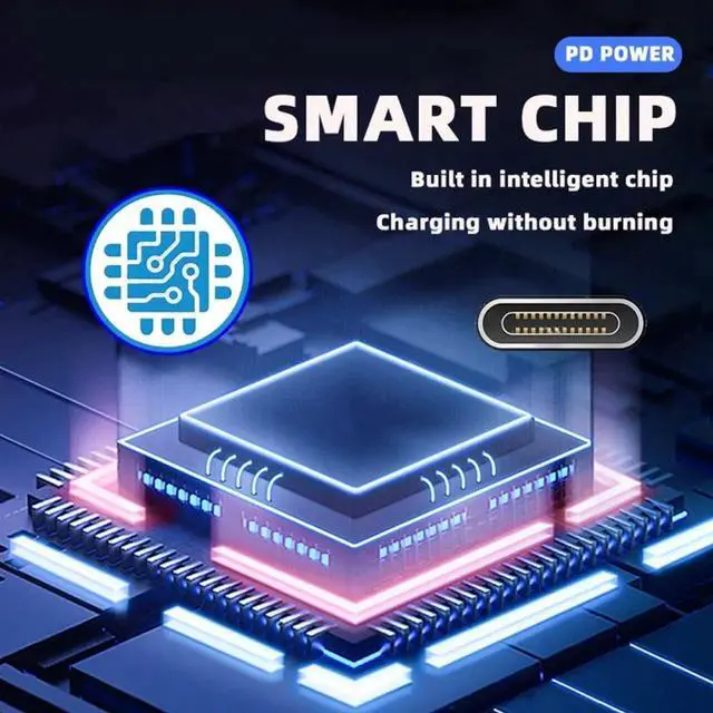 Alt view image 2 of 7 - USB-C Type C Male to 8P Female 27W Power 480Mbps Data Adapter Compatible with iPhone 15 & Android & Tablet