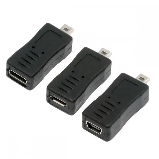 Main image of 3pcs/set USB-C Type-C Micro Mini USB Female to Camera Mini 8P Data Power Adapter for Coolpix UC-E6 UC-E16 UC-E17 DSC-W DMC-S EX-Z