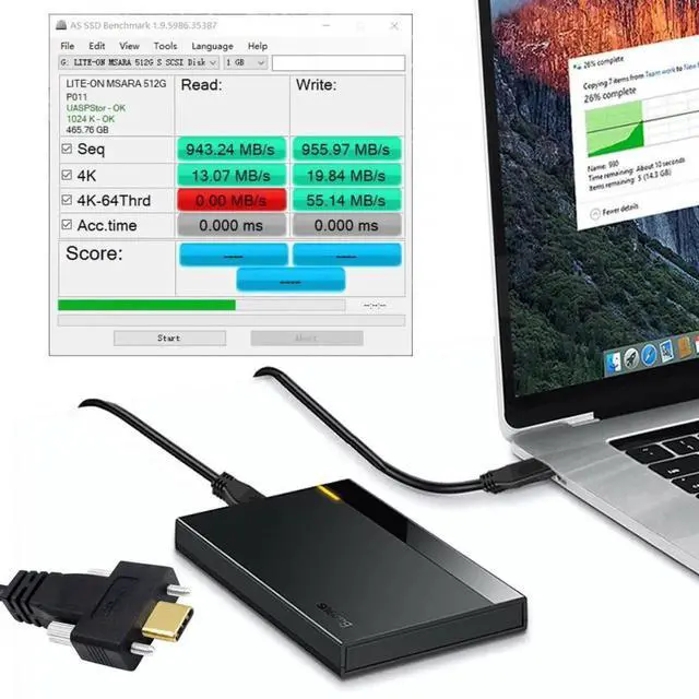 Alt view image 6 of 7 - Cable USB 3.1 Type-C Male to Dual Thumbscrew Locking USB-C 10Gbps Data 4K Cable Panel Mount Type