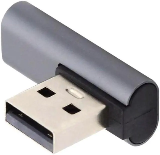 Alt view image 4 of 7 - USB-C Type C Female Low Profile 90 Degree Right Angled to USB 3.0 A Male Data Adapter for Laptop Desktop