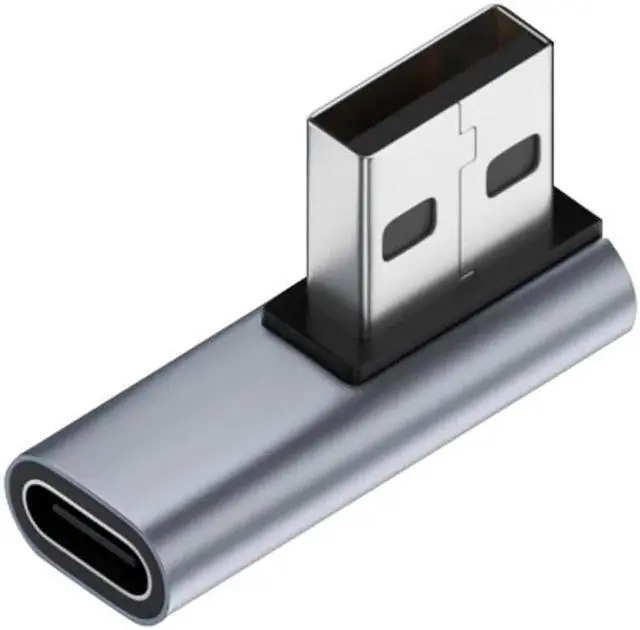 Main image of USB-C Type C Female Low Profile 90 Degree Right Angled to USB 3.0 A Male Data Adapter for Laptop Desktop