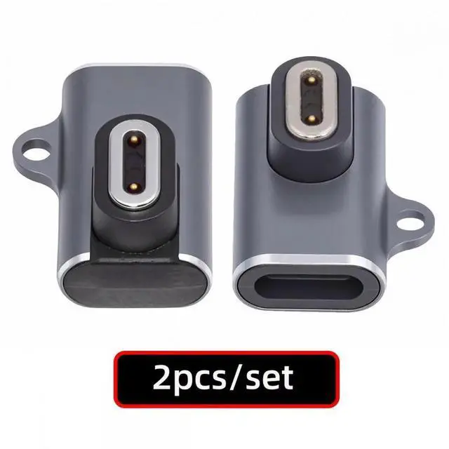 Alt view image 2 of 7 - 2pcs/lot Magnetic Smart Watch Charging Adapter Horizontal USB Type-C to 2-Pin Compatible with IMOO Z6 Z6S Z6Pro Z7 Z7A Z7S Z8 Z8A Z9 Z10 Z11