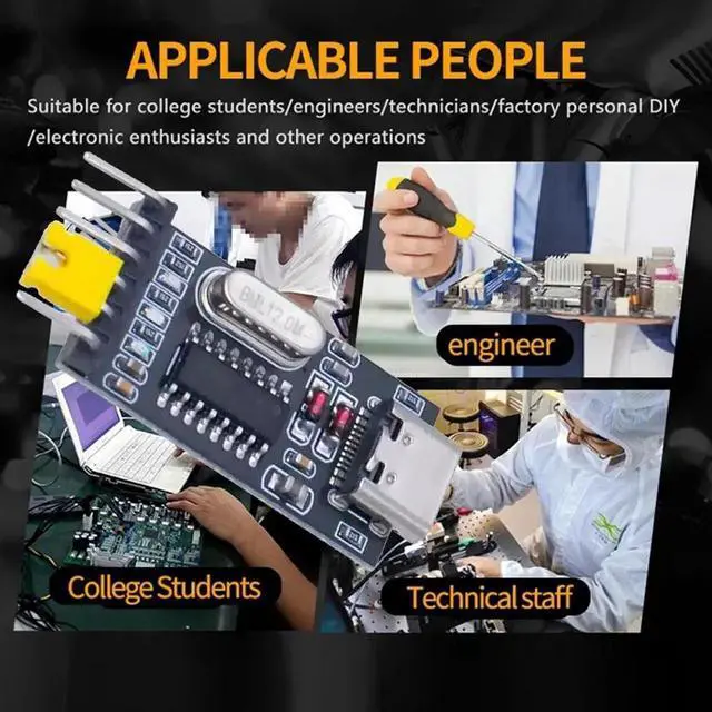 Alt view image 3 of 7 - Cable USB-C Type-C Female To TTL Converter UART STC Module Serial Programmer CH340G CH340 3.3V 5V Adapter Replace PL-2303
