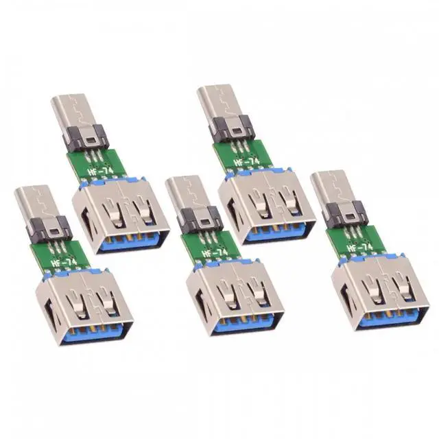 Main image of 5pcs/lot Micro USB 2.0 5Pin Male Connector to USB Type-A Female OTG Data PCBA Adapter for Tablet Phone