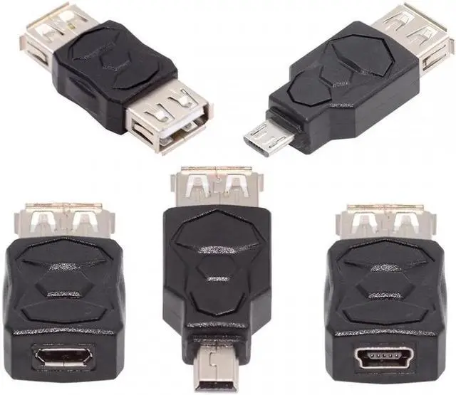 Main image of 5pcs/lot Micro USB 2.0 OTG Mini USB 5Pin Type-A Male to Female Data Charge Adapter