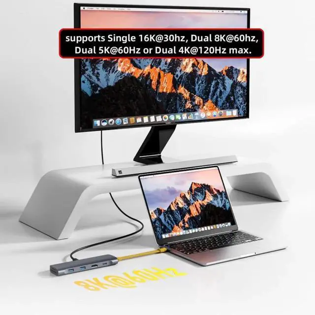 Alt view image 3 of 7 - Cable USB5.0 80Gbps Flat Slim FPC Cable 240W 16K@30hz 8K 60Hz 5K Lanyard Strap Chain Compatible with 40Gbps USB4.0 Thunderbolt3/4/5 (Yellow Color)