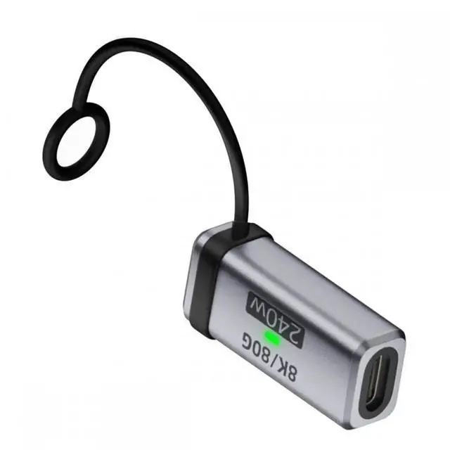 Main image of Cable USB5.0 80Gbps Female to Female Extension Adapter with Lanyard Keychain 240W 16K 8K 5K Compatible with USB4.0 Thunderbolt3/4/5