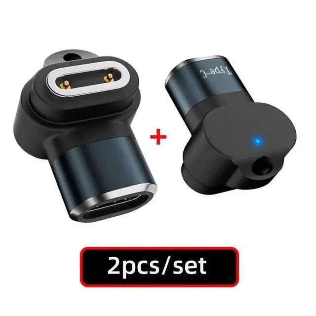 Alt view image 5 of 7 - 2pcs/lot Magnetic Smart Watch Charging Adapter Vertical USB Type-C to 2-Pin Compatible with IMOO Z6 Z6S Z6Pro Z7 Z7A Z7S Z8 Z8A Z9 Z10 Z11