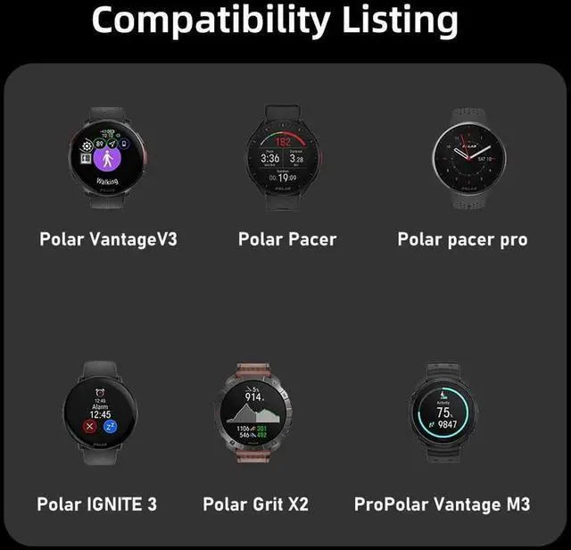 Alt view image 2 of 7 - 2pcs/lot Magnetic Smart Watch Charging Adapter USB Type-C to 2-Pin Compatible with Polar Vantage V3 M3 Pacer Pro IGNITE3 Grit X2